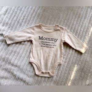 Tahari "Mommy" long sleeve onesie